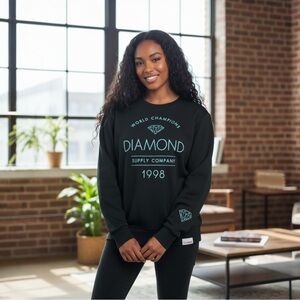 NWT Diamond Supply Co. $80msrp Craftsman Crewneck Black Sweatshirt